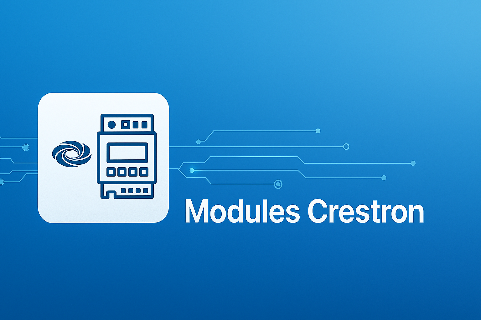 Module Crestron pour Somfy Tahoma